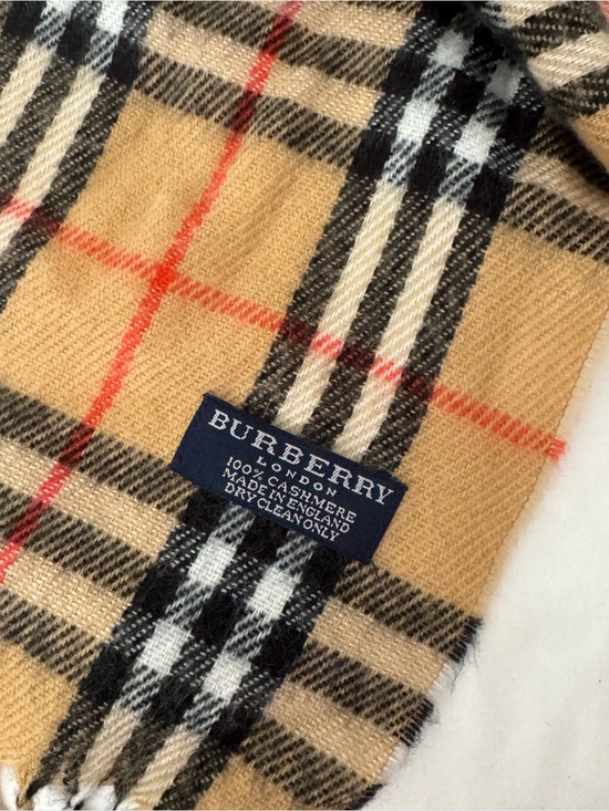 Burberry Other - Vintage Burberry Classic Check Cashmere Scarf - Camel